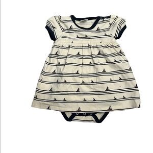Musli Boat Print Bodysuit Dress Size 6-9 months